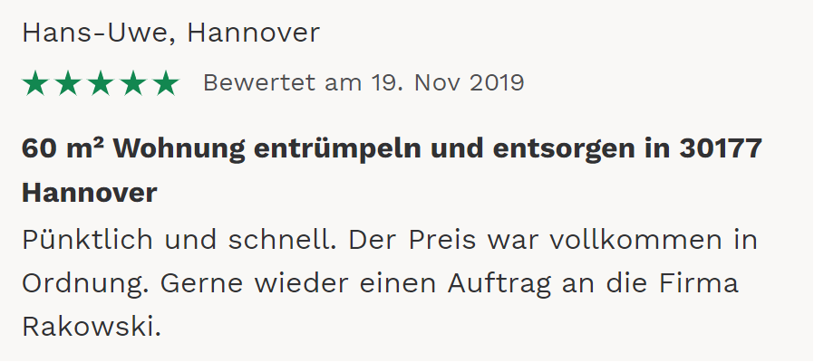 Bewertung Rakowski 4